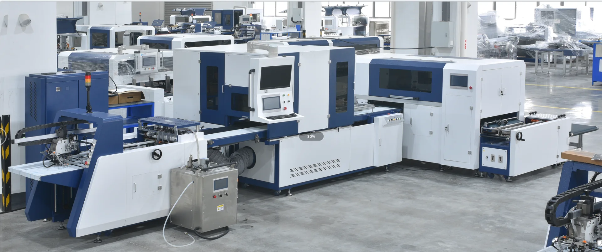 HORDA packaging machine assembly floor overview