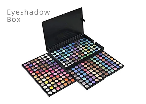Makeup palette rigid box, open view